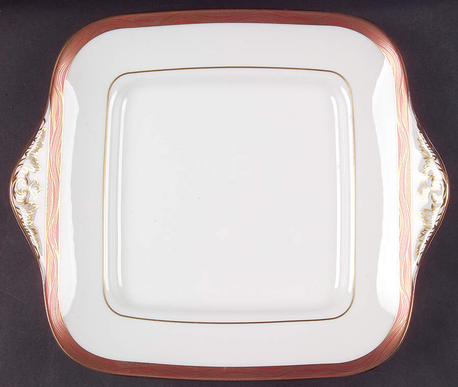 Paris Square Handled Cake Plate by Wedgwood-1