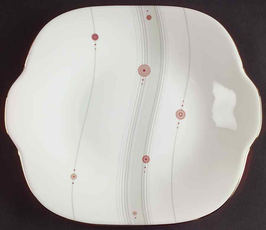 Satin Square Handled Cake Plate by Wedgwood-1