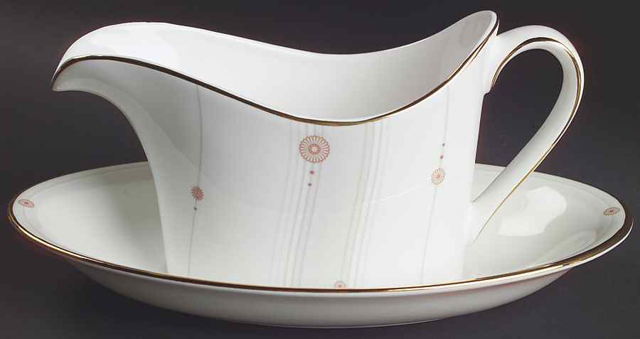 Satin Gravy Boat & Underplate by Wedgwood-1
