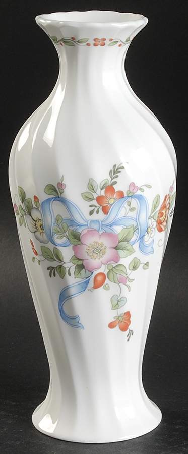 Ribbon Cascade 8" Bud Vase by Wedgwood-1