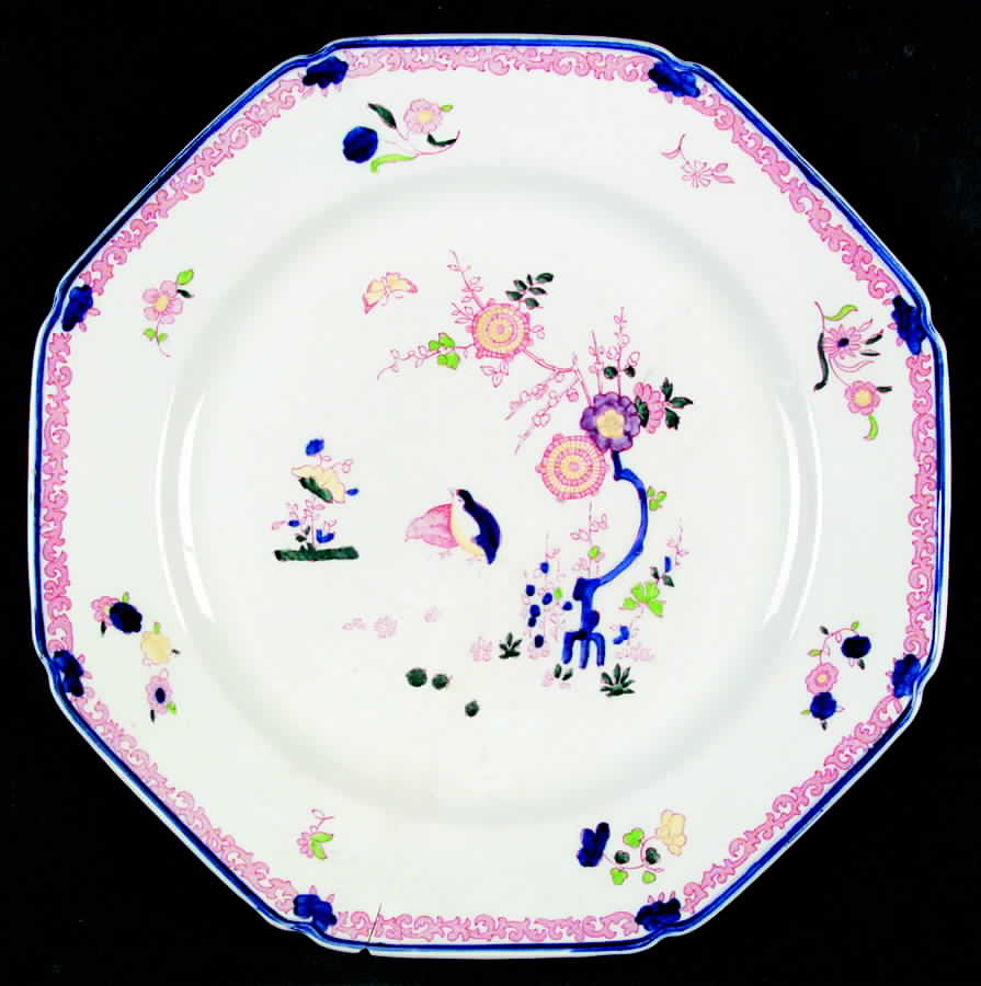 Old Bow Red Dinner Plate by Wood & Sons-1