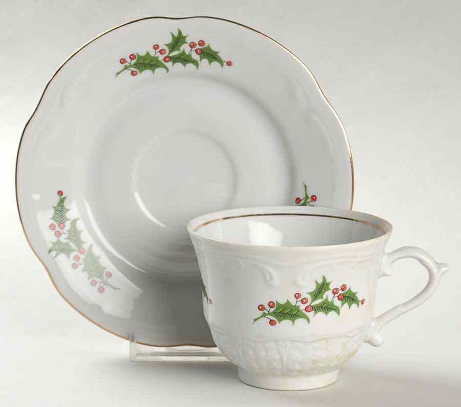 WTW3 Footed Cup & Saucer Set by Wtoctawek (Poland)-1