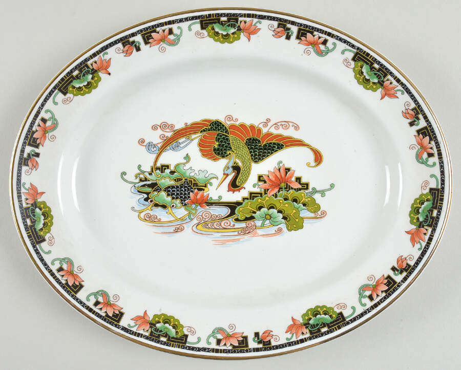 WOO117 12" Oval Serving Platter by Wood & Sons-1