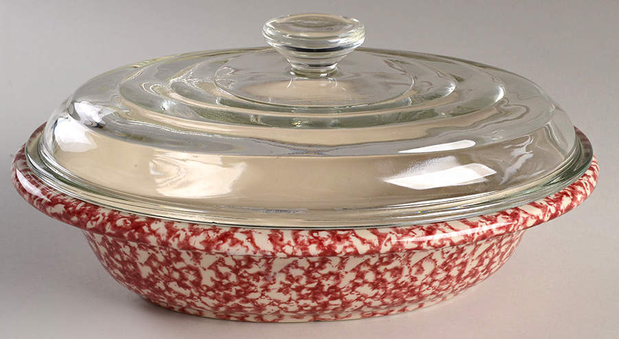 Rose Sponge Oval Baker with Lid by Workshop Gerald Henn-1