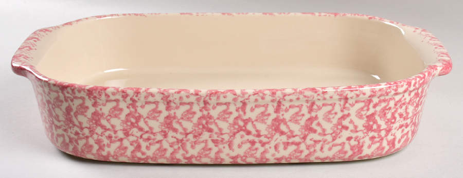 Rose Sponge 15" Rectangular Baker by Workshop Gerald Henn-1