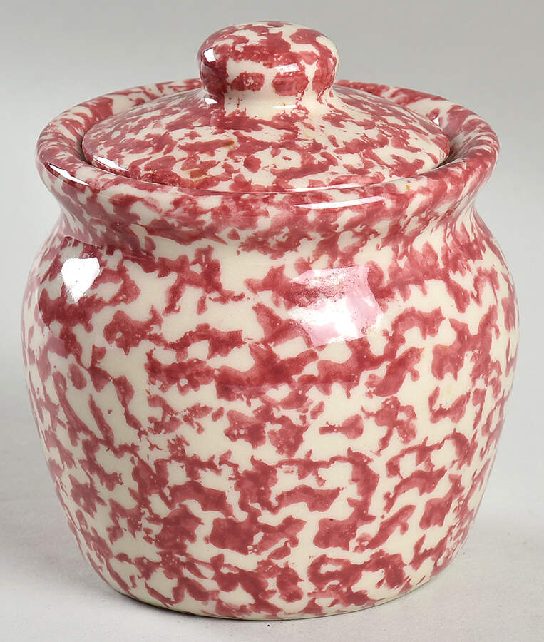Rose Sponge Sugar Bowl & Lid by Workshop Gerald Henn-1