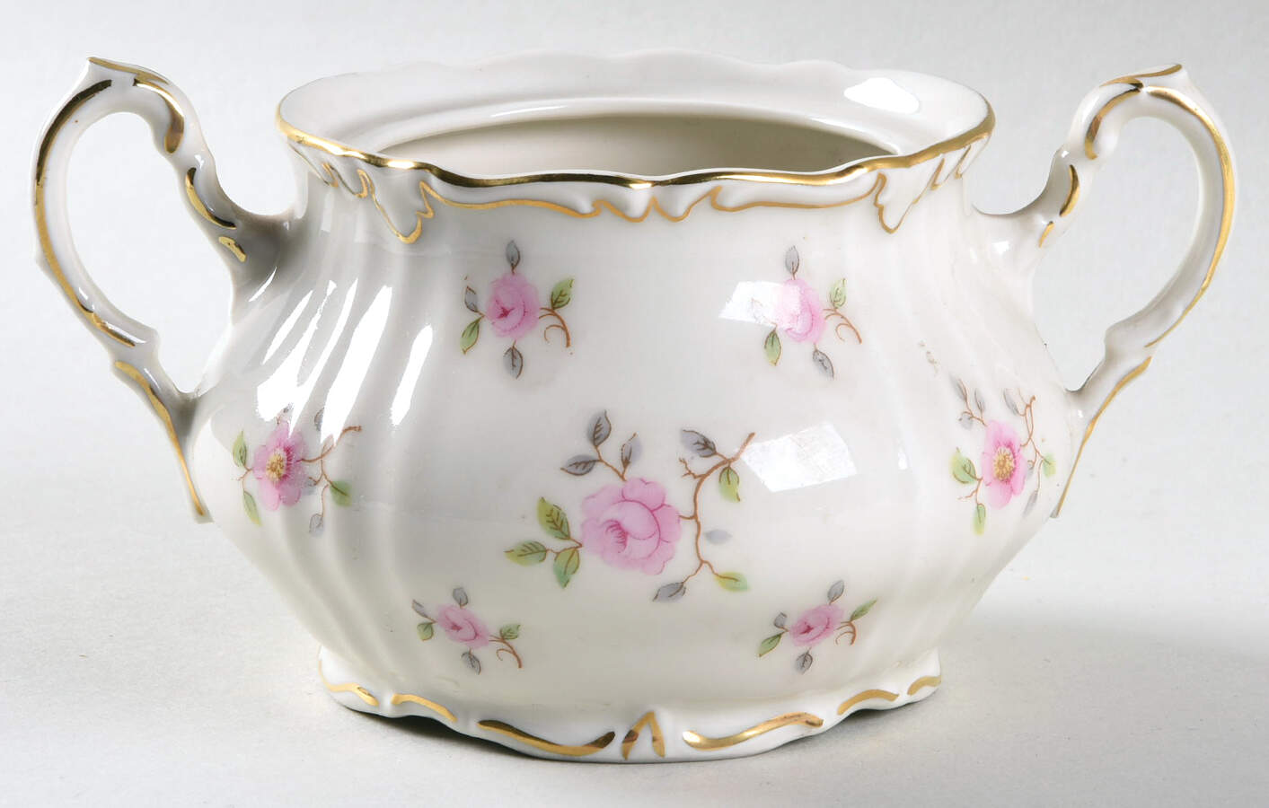 Wild Rose Sugar Bowl No Lid by Winterling - Bavaria-1