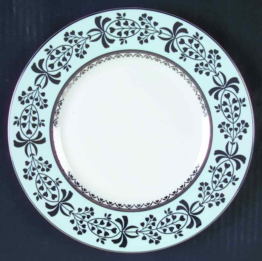 Platinum Scroll Luncheon Plate by Wedgwood-1