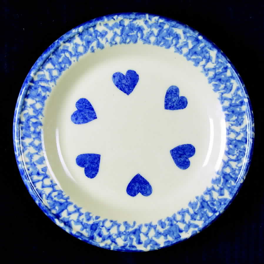 Blue Heart Salad Plate by Workshop Gerald Henn-1