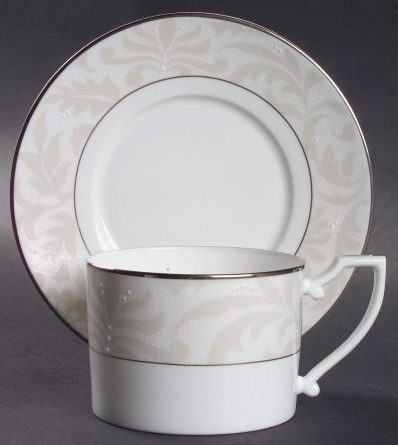 Biella Flat Cup & Saucer Set by Waterford China-1