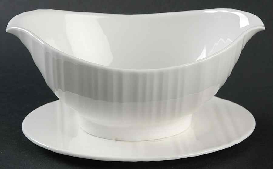 Ethereal Gravy Boat & Underplate by Wedgwood-1