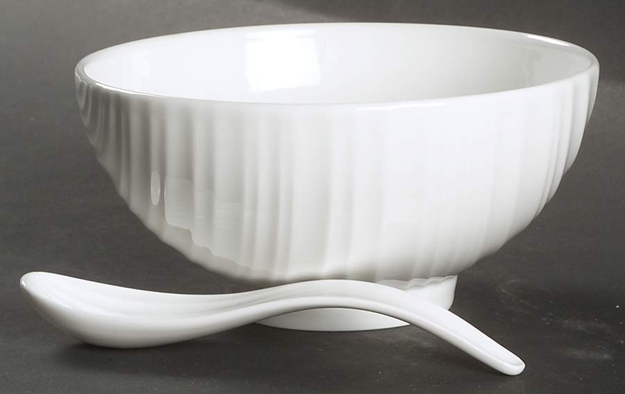 Ethereal Noodle Bowl & Teaspoon Set by Wedgwood-1