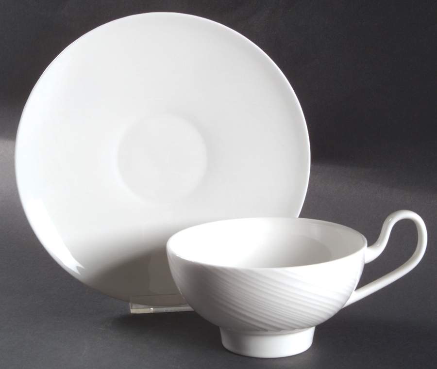 Ethereal Footed Cup & Saucer Set by Wedgwood-1