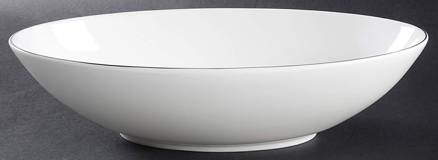 Jasper Conran Platinum 12" Oval Serving Bowl by Wedgwood-1