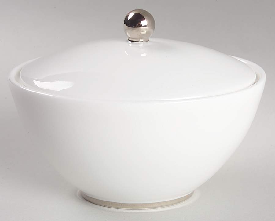 Jasper Conran Platinum Sugar Bowl & Lid by Wedgwood-1