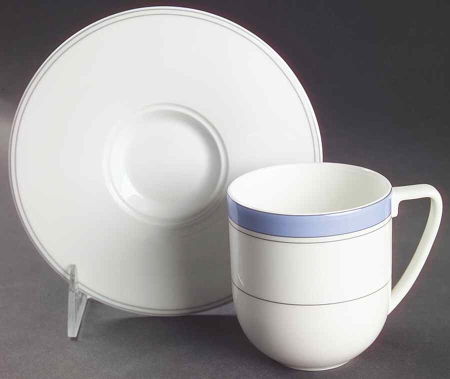 Riviera Flat Cup & Saucer Set by Wedgwood-1
