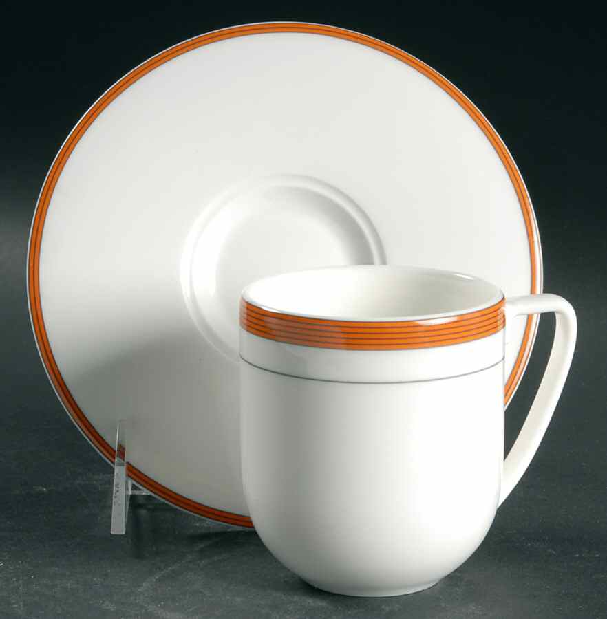 Capri Flat Cup & Saucer Set by Wedgwood-1