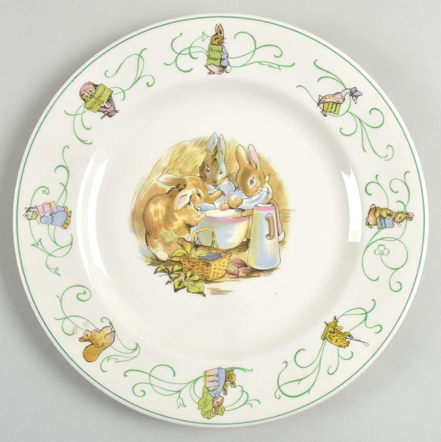 Peter Rabbit (Green Trim) Salad Plate by Wedgwood-1