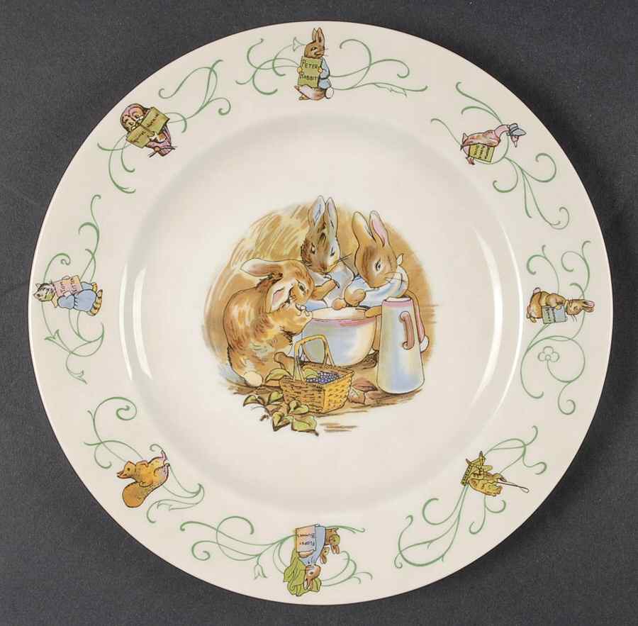 Peter Rabbit (Green Trim) Salad Plate by Wedgwood-1