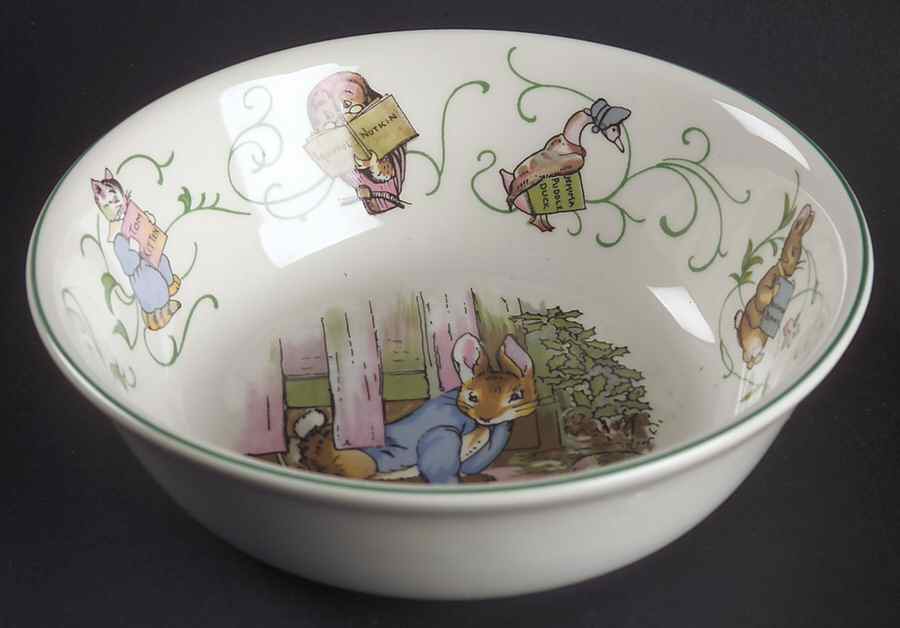 Peter Rabbit (Green Trim) Coupe Cereal Bowl by Wedgwood-1