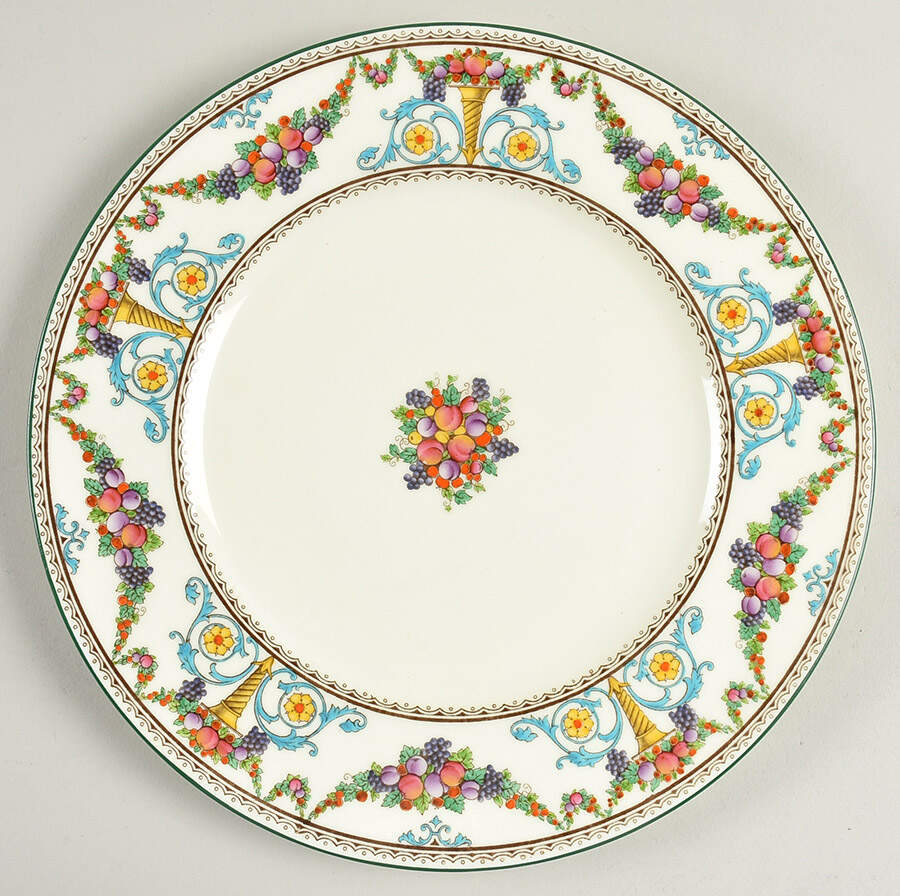 Ventnor (White Background) Dinner Plate by Wedgwood-1