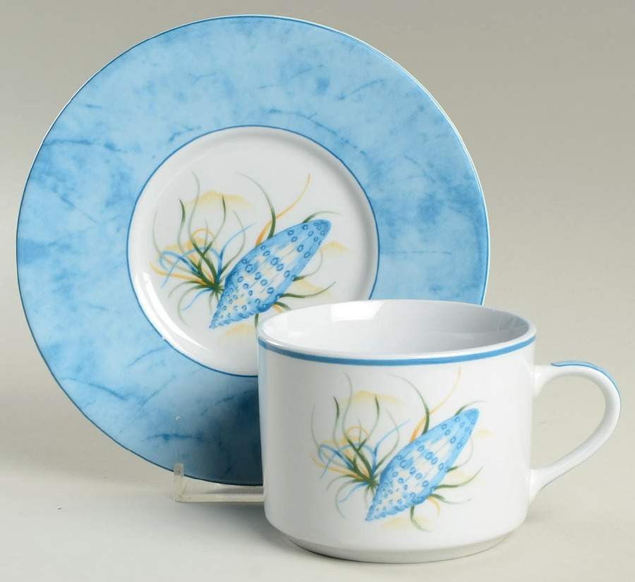 WFE1 Flat Cup & Saucer Set by National Wildlife Federation-1