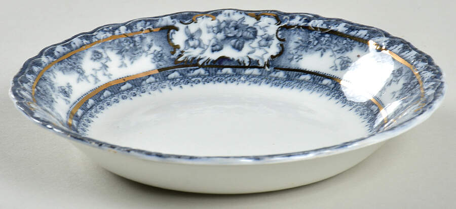 Phoebe Blue (Gold Accents, No Trim) Fruit/Dessert (Sauce) Bowl by Wedgwood-1
