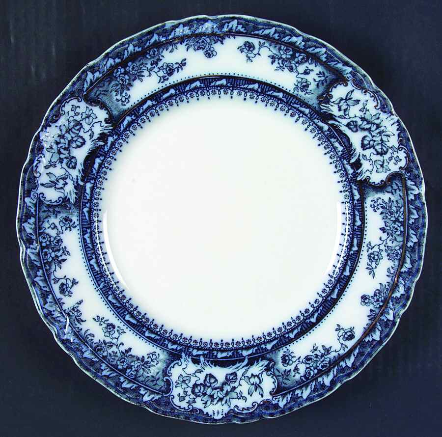 Phoebe Blue (Gold Accents, No Trim) Dinner Plate by Wedgwood-1