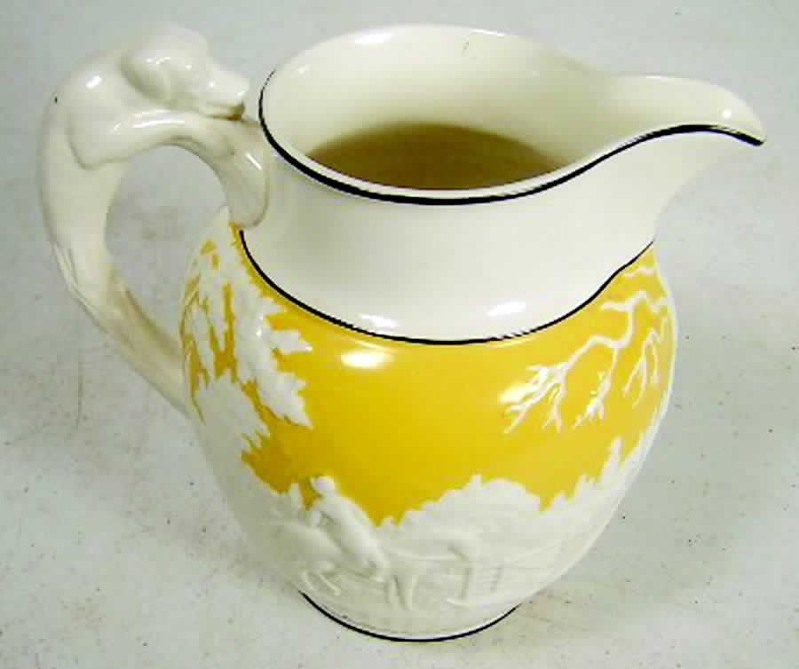 D'Ye Ken John Peel Yellow Creamer by Wedgwood-1