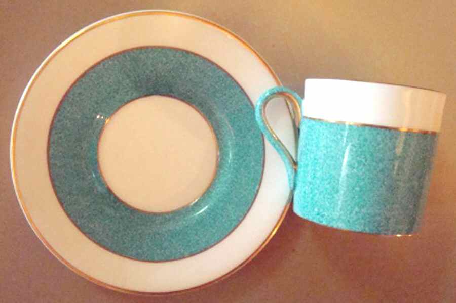 WW332 Flat Demitasse Cup & Saucer Set by Wedgwood-1