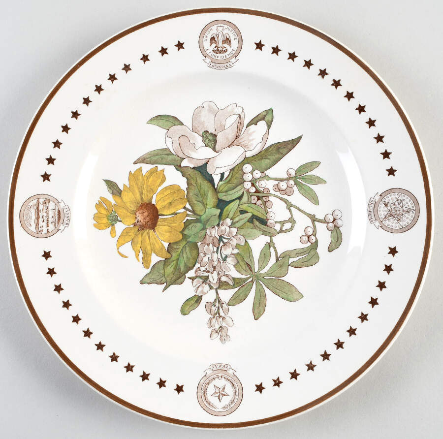 American State Flower Plates, The Dinner Plate by Wedgwood-1