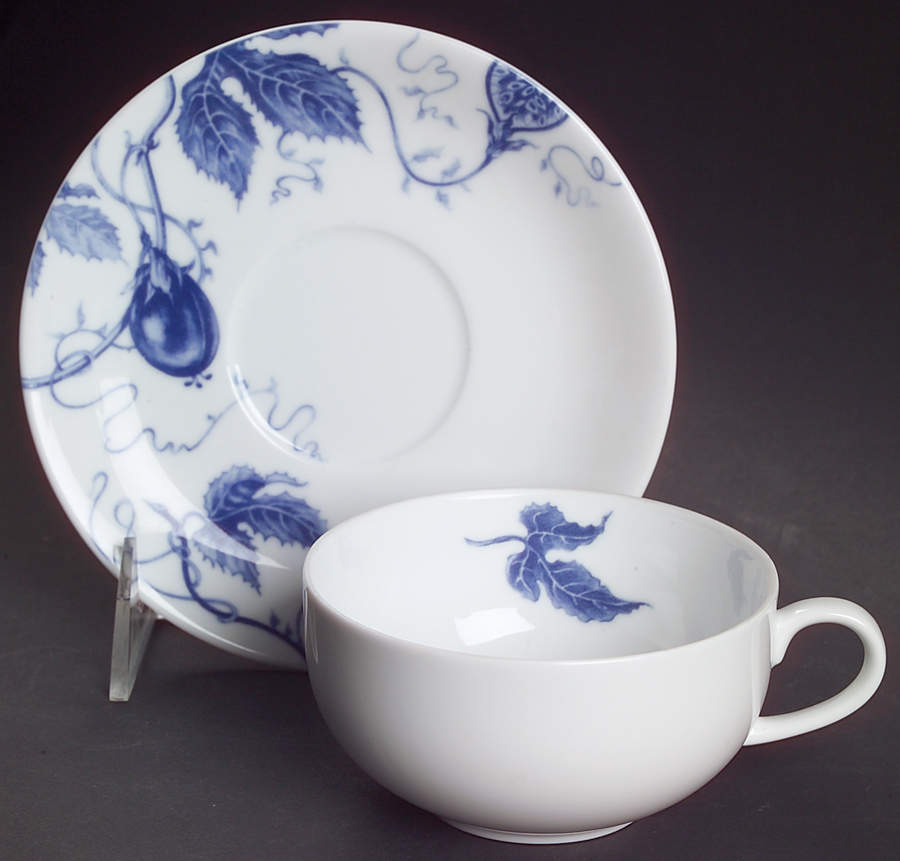 Ormonde Blue Flat Cup & Saucer Set by Williams-Sonoma-1