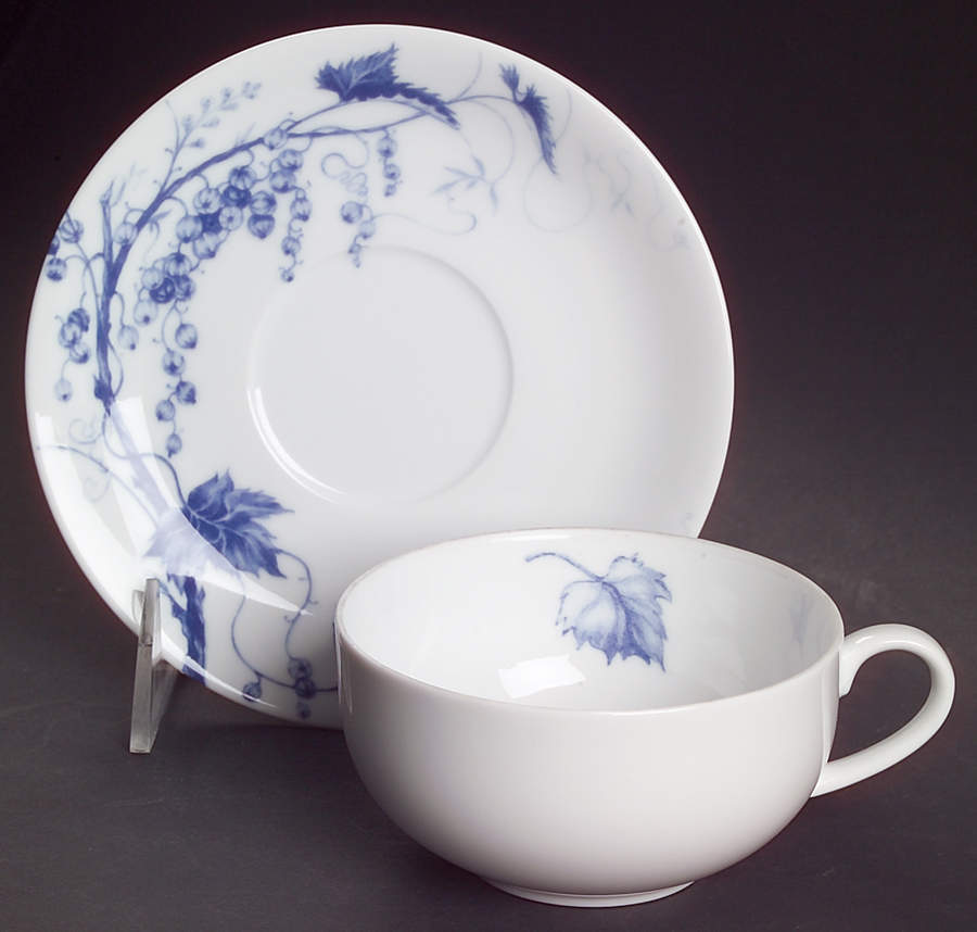 Ormonde Blue Flat Cup & Saucer Set by Williams-Sonoma-1