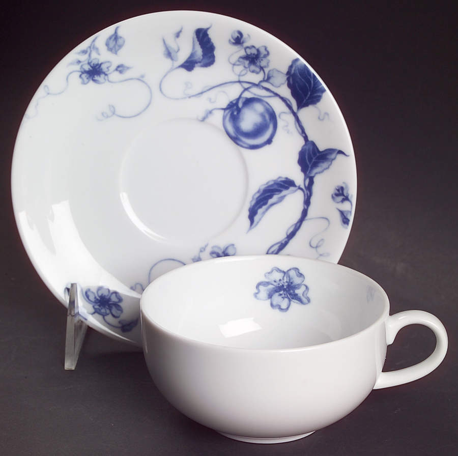 Ormonde Blue Flat Cup & Saucer Set by Williams-Sonoma-1