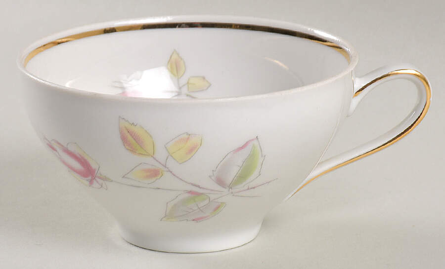 Pastel Rose Flat Cup by Winterling - Bavaria-1