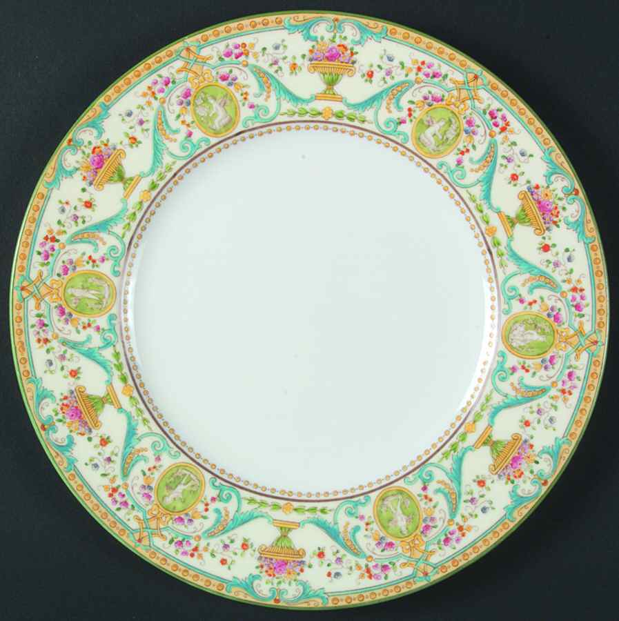 Kingswear (Aqua Scrolls) Dinner Plate by Wedgwood-1
