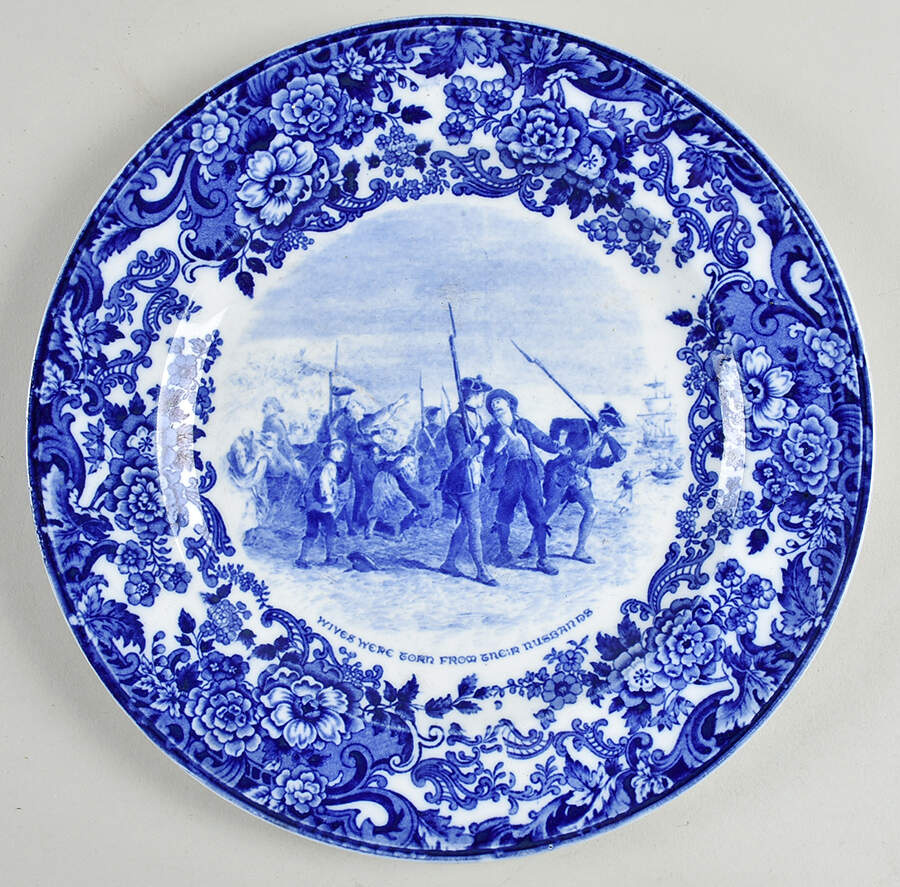 Evangeline a Tale of Acadie Dinner Plate by Wedgwood-1