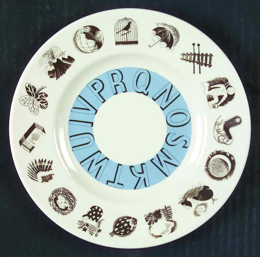 Alphabet Blue Child's Plate by Wedgwood-1
