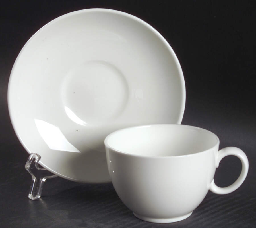 Kensington Flat Cup & Saucer Set by Wedgwood-1