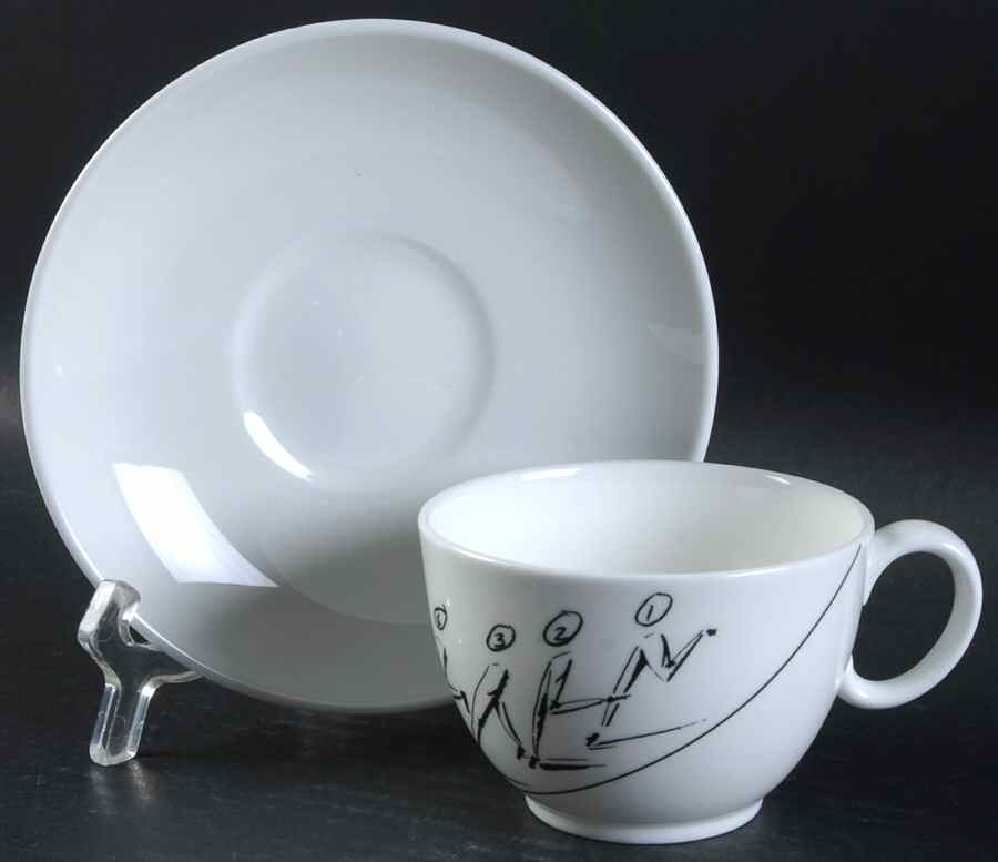 Kensington Flat Cup & Saucer Set by Wedgwood-1