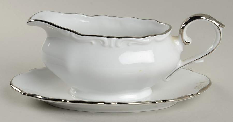 WIG822 Gravy Boat with Attached Underplate by Winterling - Bavaria-1
