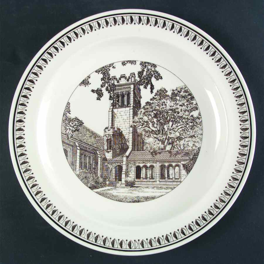 Lake Forest Univeristy Brown Dinner Plate by Wedgwood-1
