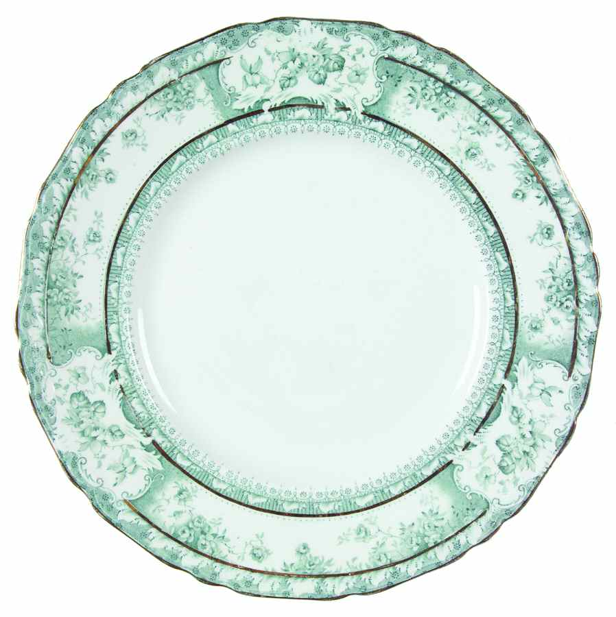 Phoebe Blue Green (No Accents, Gold Trim) Luncheon Plate by Wedgwood-1
