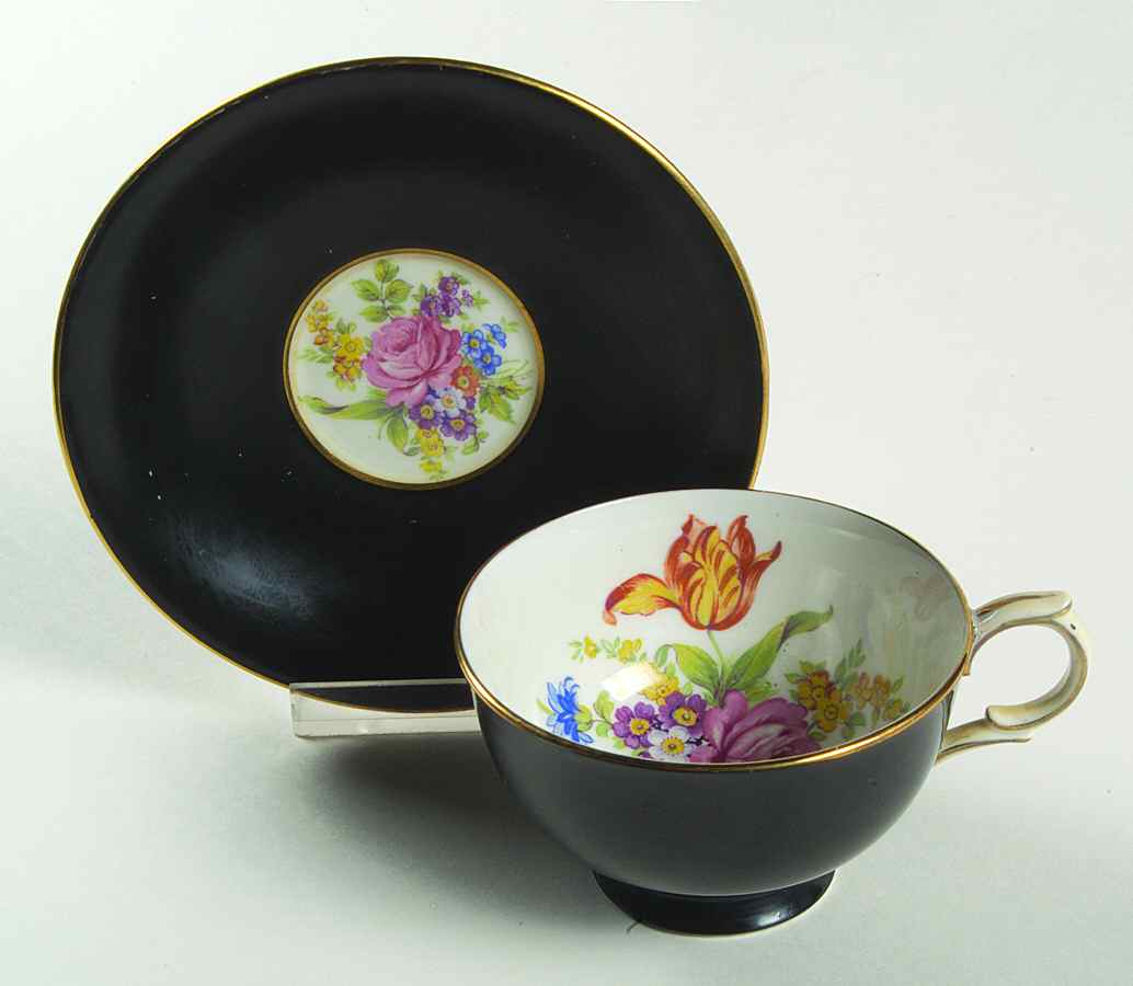 202-6011 Footed Cup & Saucer Set by Windsor (England)-1