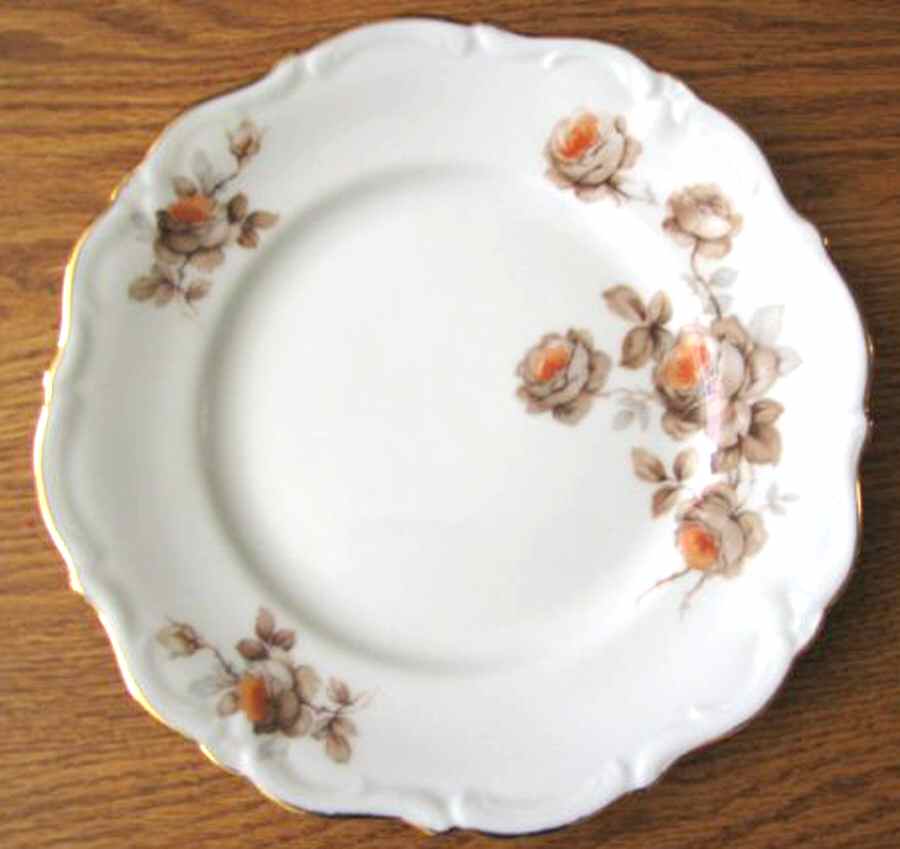 Wood Rose Bread & Butter Plate by Winterling - Bavaria-1