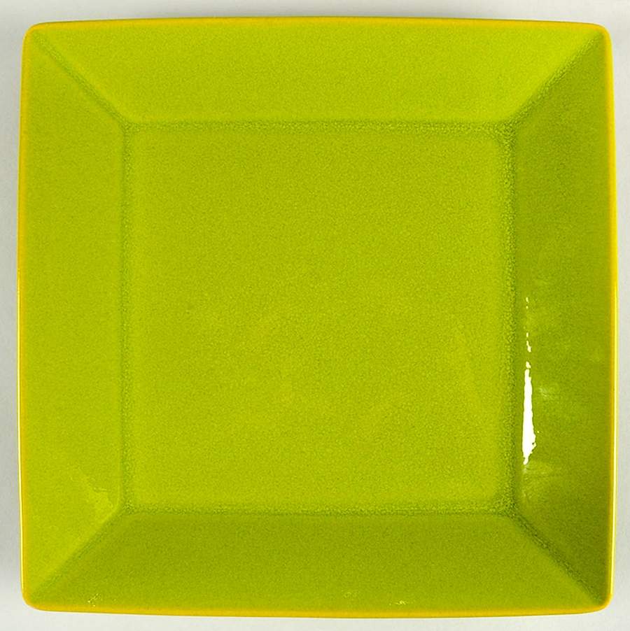 Fun Factory Freestyle Kiwi Green Square Dinner Plate by Waechtersbach-1