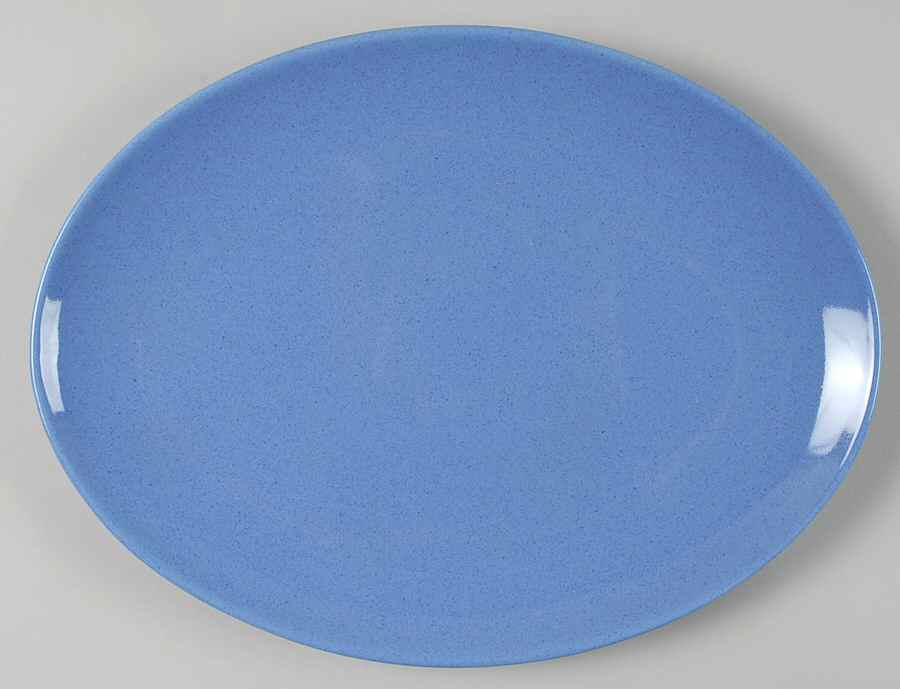 Fun Factory Freestyle Periwinkle 12" Oval Serving Platter by Waechtersbach-1