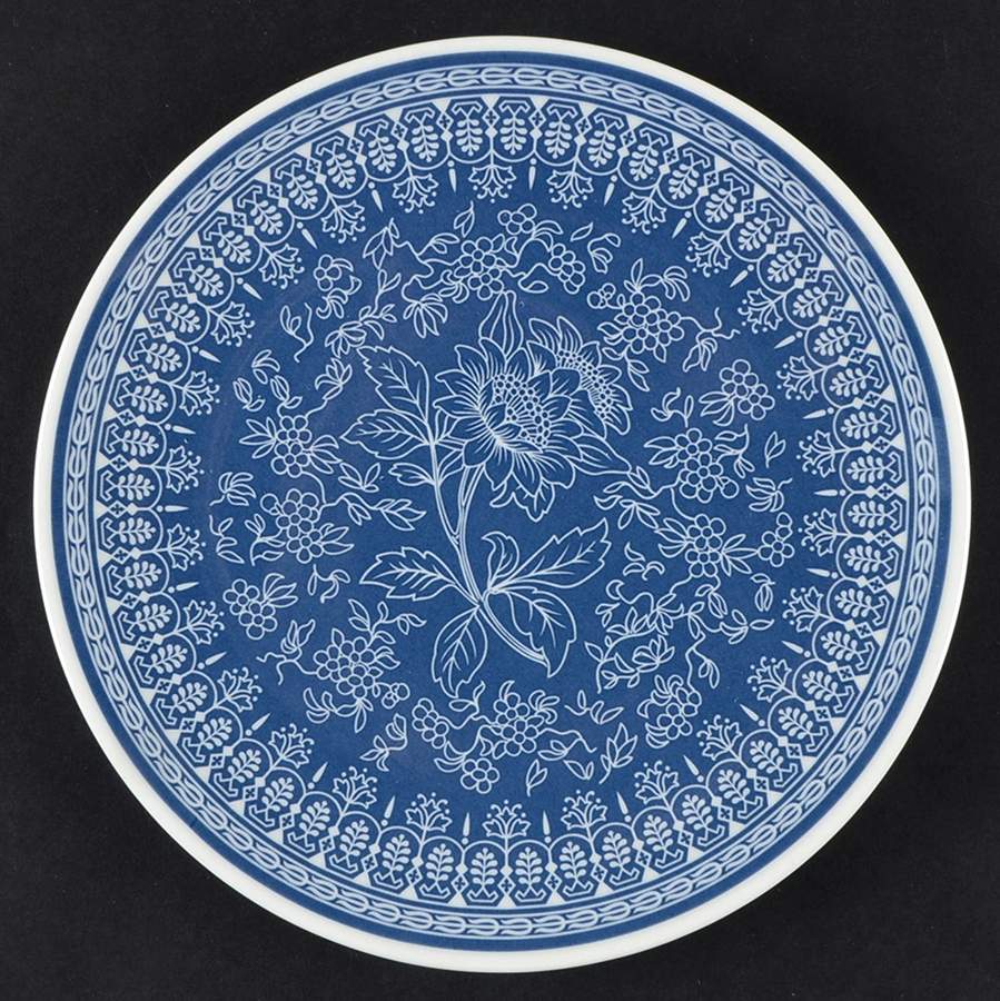 Tonquin Blue (No Gold Floral) Bread & Butter Plate by Wedgwood-1
