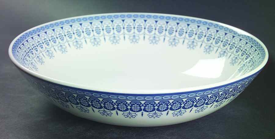Tonquin Blue (No Gold Floral) Coupe Cereal Bowl by Wedgwood-1