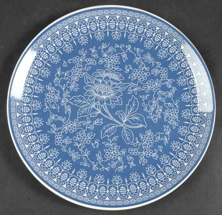 Tonquin Blue (No Gold Floral) Salad Plate by Wedgwood-1